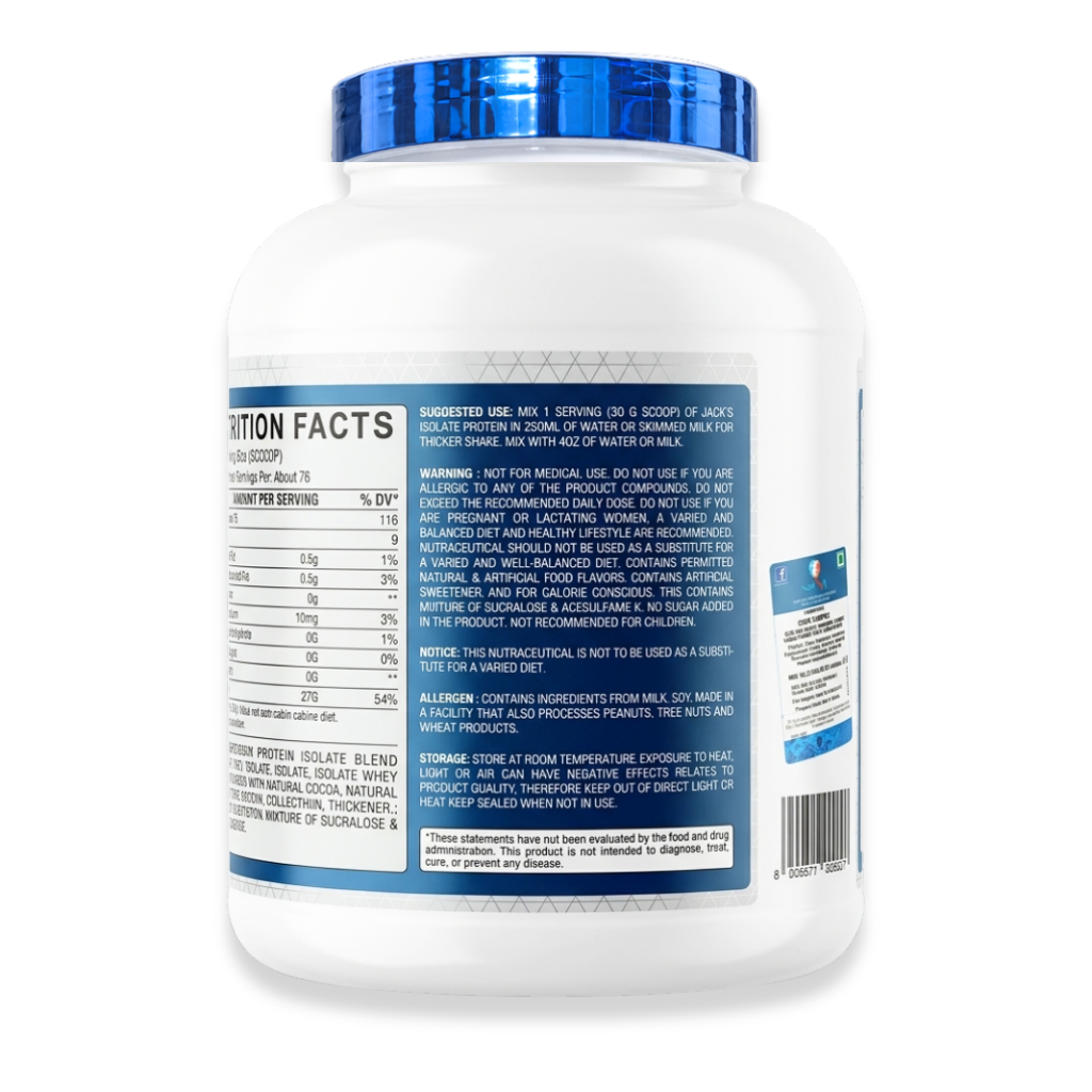 Jack's Nutrition 100% ISO ZERO 2.28 Kg