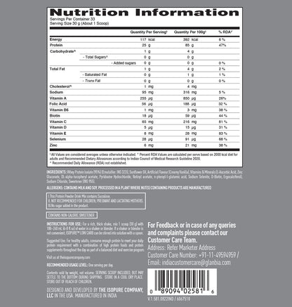 Isopure Low Carb Whey Protein Isolate Powder 1 kg