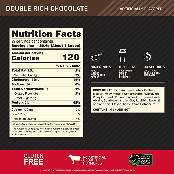 Optimum Nutrition (ON) Gold Standard 100% Whey 2 Lbs