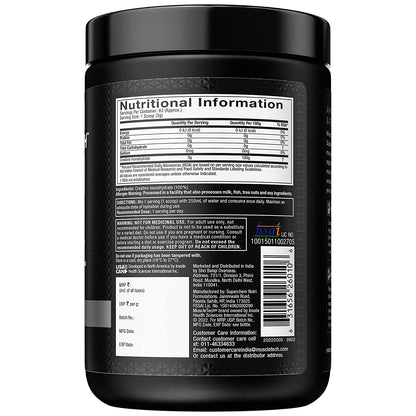 MuscleTech Platinum 100% Creatine Powder (Unflavoured - 250 Gram, 83 Serves)