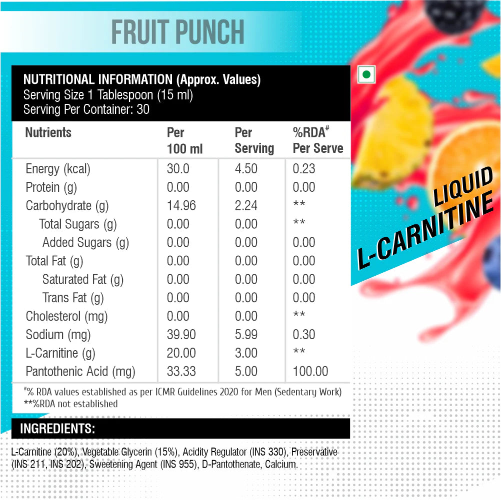 HealthFarm L- Carnitine Preworkout Supplement 3000mg