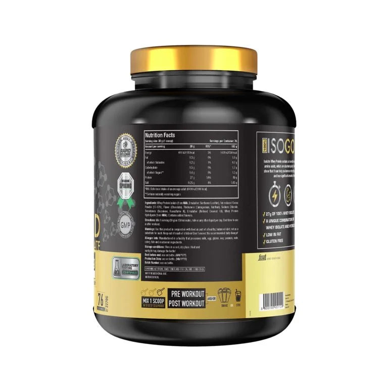 One Science Nutrition 100% ISO Gold Whey Protein 2.27 Kg