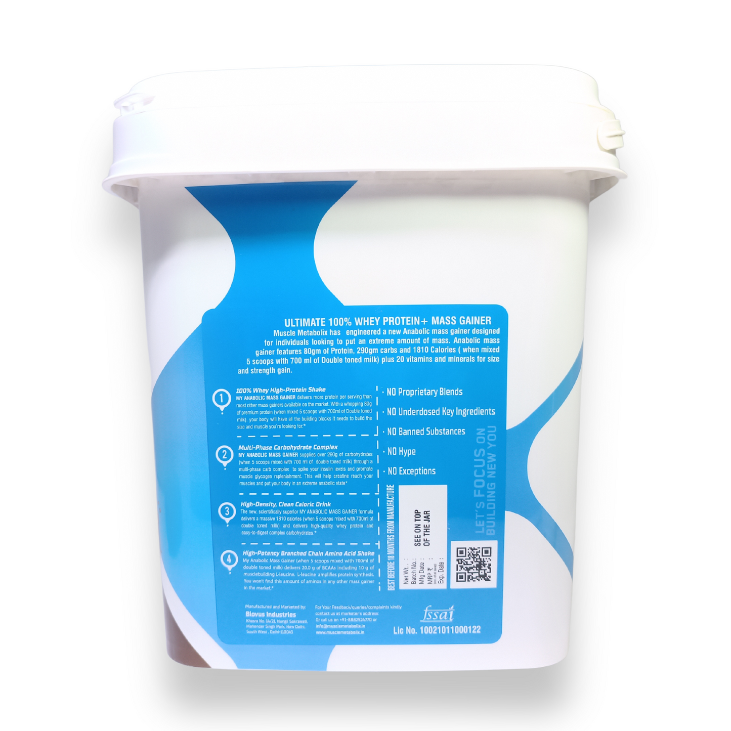 Muscle Metabolix Anabolic Mass Gainer 4.53 Kg