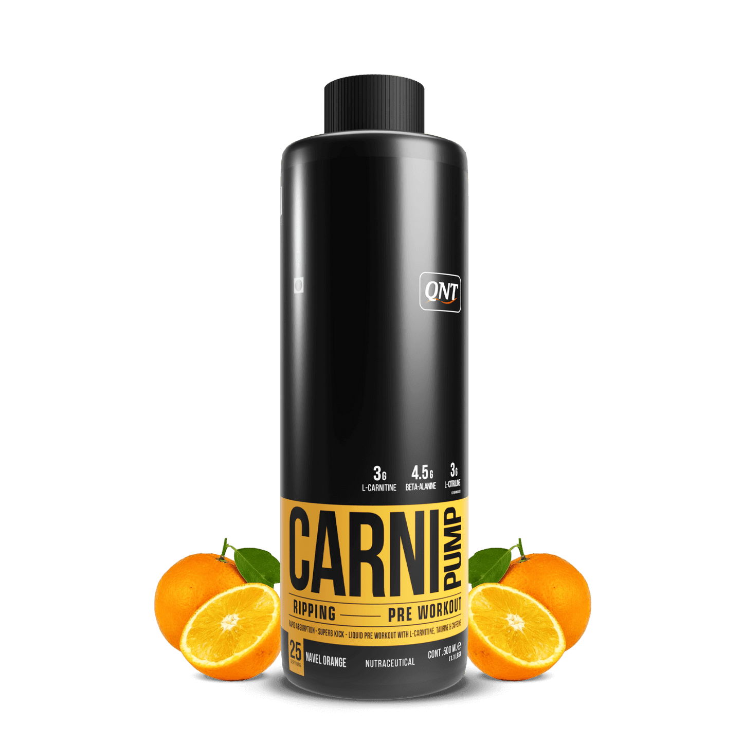 QNT Carni-Pump Liquid Pre Workout, 500 ML