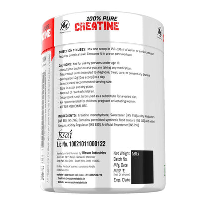 Muscle Metabolix Micronized Creatine Flavored - 50 Servings
